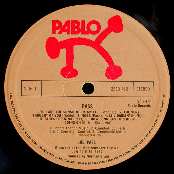 Joe Pass : At The Montreux Jazz Festival 1975 (LP, Album)