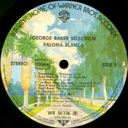 George Baker Selection : Paloma Blanca (LP, Album, TEL)