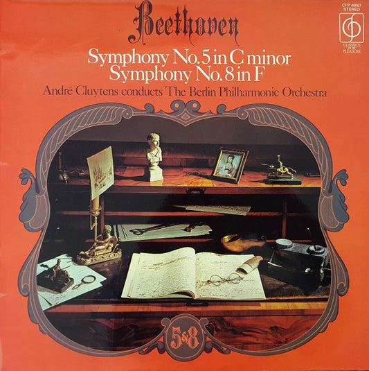 Ludwig van Beethoven, André Cluytens Conducts Berliner Philharmoniker : Symphony No. 5 In C Minor, Symphony No. 8 In F (LP)