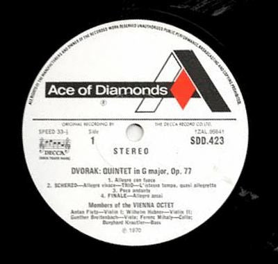 Antonín Dvořák : Louis Spohr : Mitglieder Des Wiener Oktetts : Quintet In G Major (Op. 77) / Quintet In C Minor (Op. 52) (LP)
