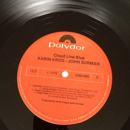 Karin Krog & John Surman : Cloud Line Blue (LP)