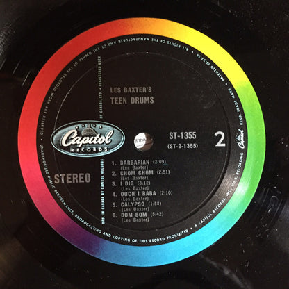 Les Baxter : Les Baxter's Teen Drums (LP, Album)
