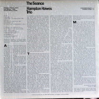 Hampton Hawes Trio : The Seance (LP, Album)