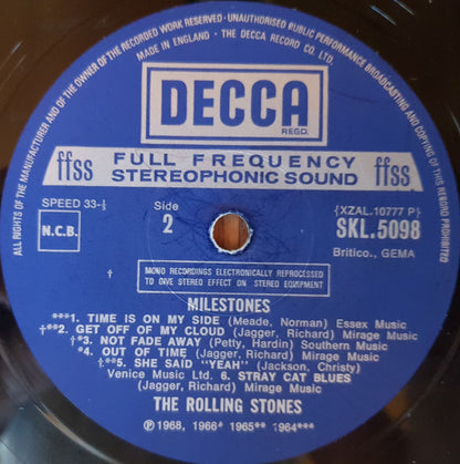 The Rolling Stones : Milestones (LP, Album, Comp)