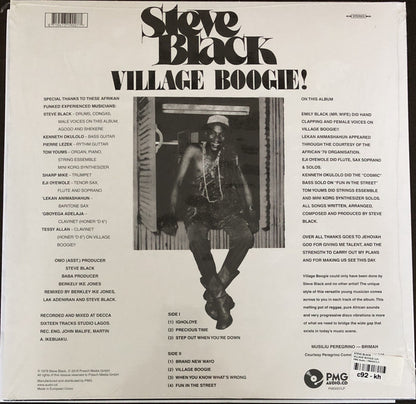 Steve Dudu Black : Village Boogie (LP, Album, RE)