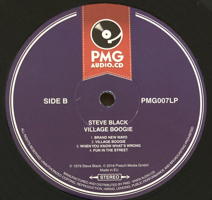 Steve Dudu Black : Village Boogie (LP, Album, RE)