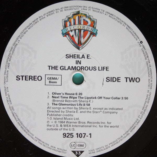 Sheila E. : In The Glamorous Life (LP, Album)