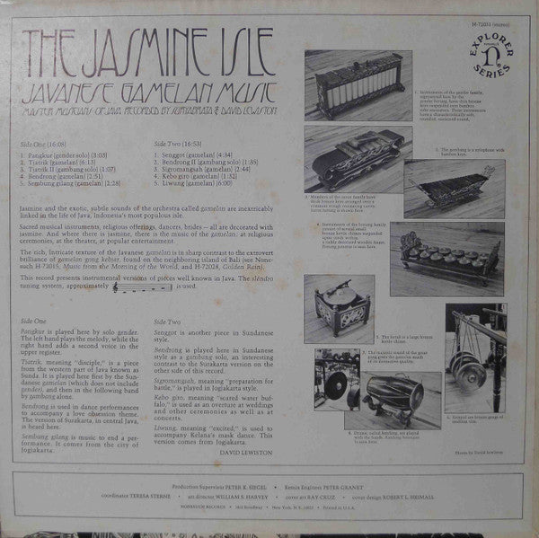 Unknown Artist : The Jasmine Isle (Javanese Gamelan Music) (LP, Album)