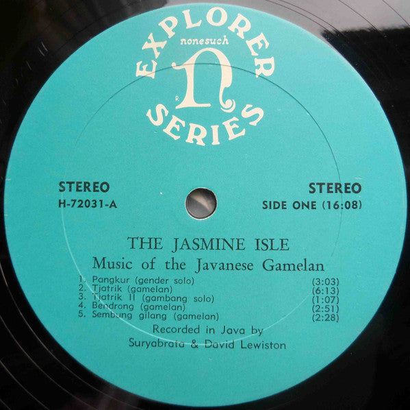 Unknown Artist : The Jasmine Isle (Javanese Gamelan Music) (LP, Album)