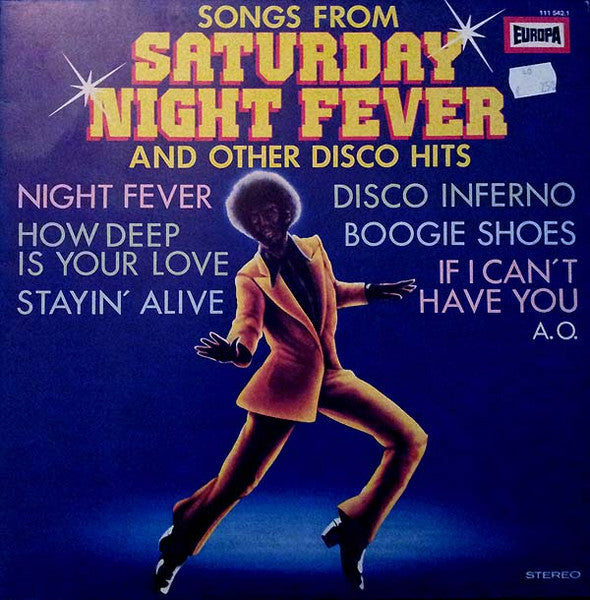 The Hiltonaires : Songs From Saturday Night Fever (And Other Disco Hits) (LP, Album)