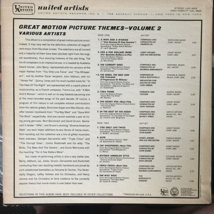 Various : Great Motion Picture Themes Volume 2 (LP, Comp)
