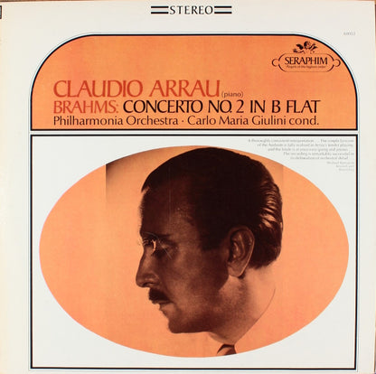 Claudio Arrau, Johannes Brahms, Philharmonia Orchestra, Carlo Maria Giulini : Piano Concerto No. 2 In B Flat (LP, Album)