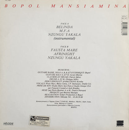 Bopol Mansiamina : Belinda (LP, Album)