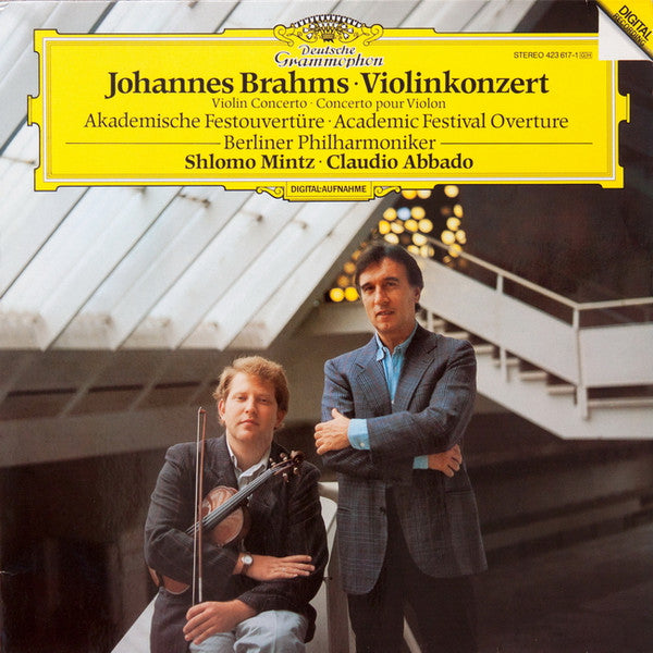 Johannes Brahms, Shlomo Mintz ∙  Claudio Abbado ∙  Berliner Philharmoniker : Violinkonzert = Violin Concerto = Concerto Pour Violon / Akademische Festouvertüre = Academic Festival Overture (LP)