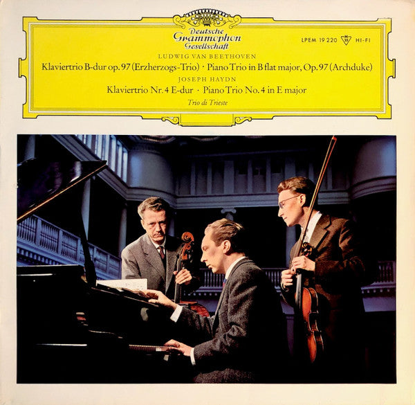 Ludwig Van Beethoven / Joseph Haydn, Trio Di Trieste : Klaviertrio B-Dur (Erzherzogs-Trio) / Klaviertrio Nr. 4 E-Dur   (LP, Mono)