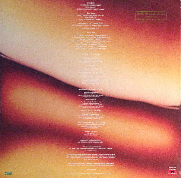 The Fatback Band : Fatback XII (LP, Album, Promo, 53 )