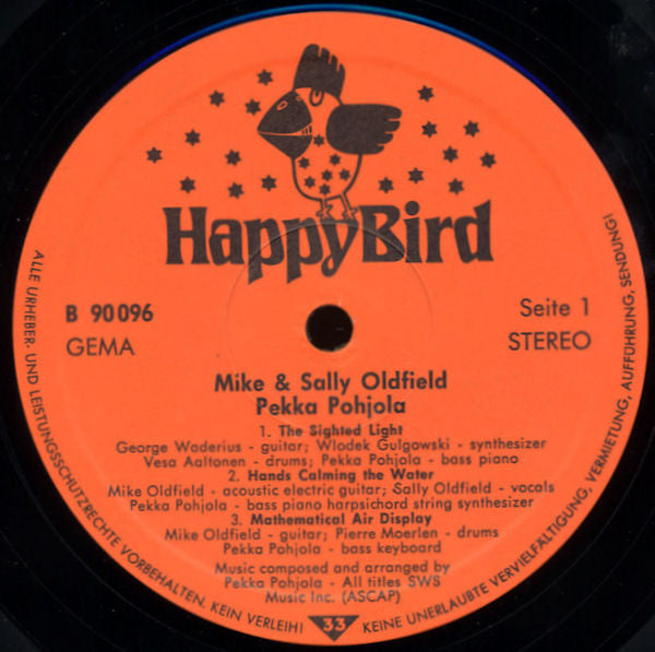 Mike Oldfield & Sally Oldfield, Pekka Pohjola : Mike & Sally Oldfield, Pekka Pohjola (LP, Album, RE)