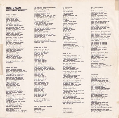 Bob Dylan : Bob Dylan (LP, Album, RE)