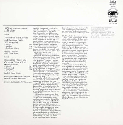 Wolfgang Amadeus Mozart, Friedrich Gulda, Chick Corea, Concertgebouworkest, Nikolaus Harnoncourt : Doppelkonzert, Krönungskonzert (LP)