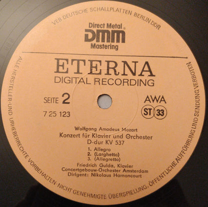 Wolfgang Amadeus Mozart, Friedrich Gulda, Chick Corea, Concertgebouworkest, Nikolaus Harnoncourt : Doppelkonzert, Krönungskonzert (LP)