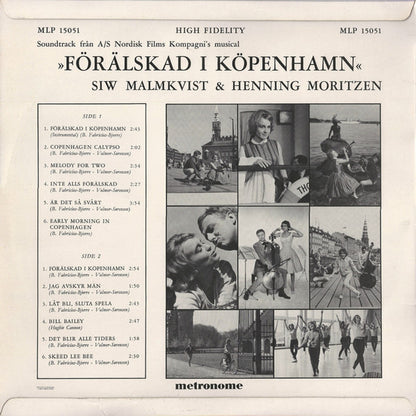 Siw Malmkvist & Henning Moritzen : Förälskad I Köpenhamn (LP, Album, Mono)