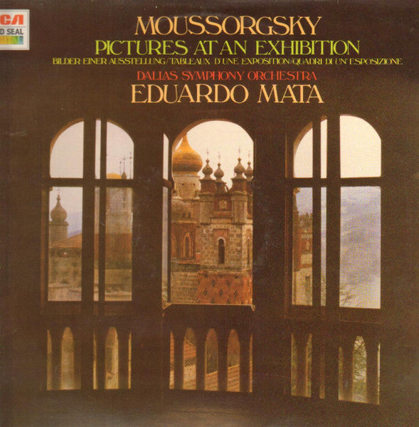 Modest Mussorgsky, Dallas Symphony Orchestra, Eduardo Mata : Pictures At An Exhibition (LP, Album, RE)