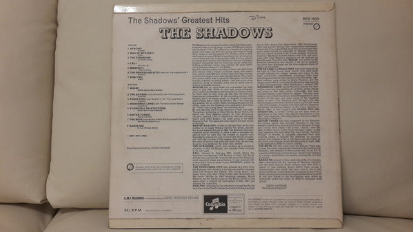 The Shadows : The Shadows' Greatest Hits (LP, Comp, RE)