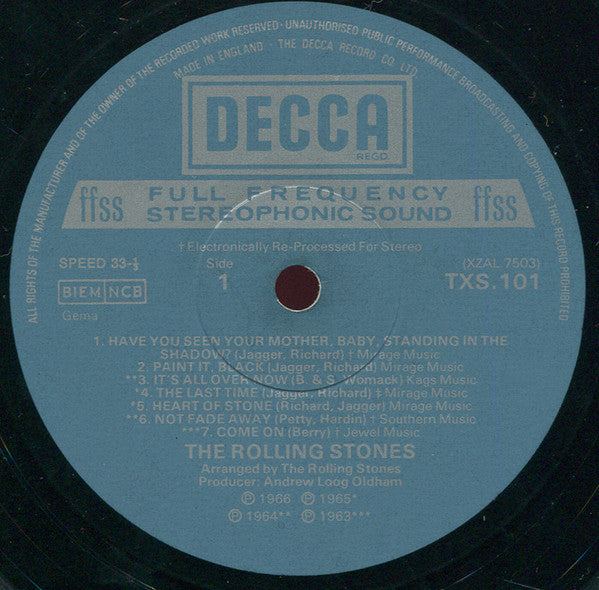 The Rolling Stones : Big Hits (High Tide And Green Grass) (LP, Comp, RP)