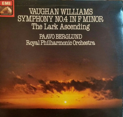 Ralph Vaughan Williams, Royal Philharmonic Orchestra, Paavo Berglund : Symphony No. 4 In F Minor / The Lark Ascending (LP)