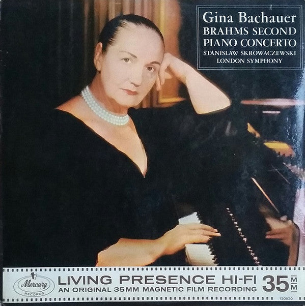 Johannes Brahms - Gina Bachauer, Stanislaw Skrowaczewski, London Symphony Orchestra : Second Piano Concerto (LP)