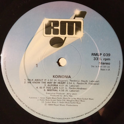 Koinonia : Koinonia (LP, Album)