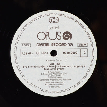 Vladimír Godár : Concerto Grosso / Partita (LP, Album)
