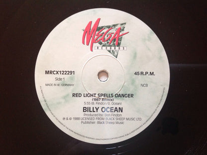 Billy Ocean : Red Light 1987 Remix (12")