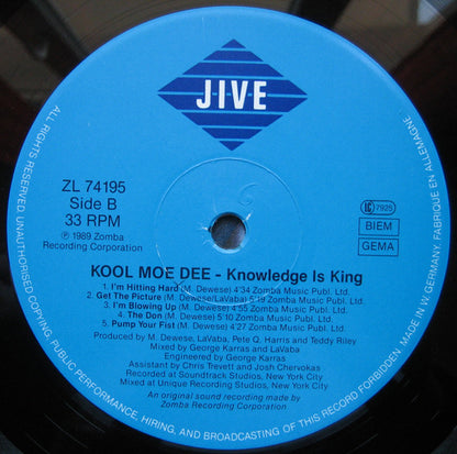 Kool Moe Dee : Knowledge Is King (LP, Album)