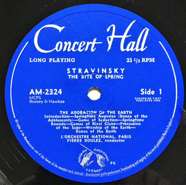 Igor Stravinsky, Orchestre National De France | Pierre Boulez : The Rite Of Spring / Four Etude For Orchestra (LP, Mono)