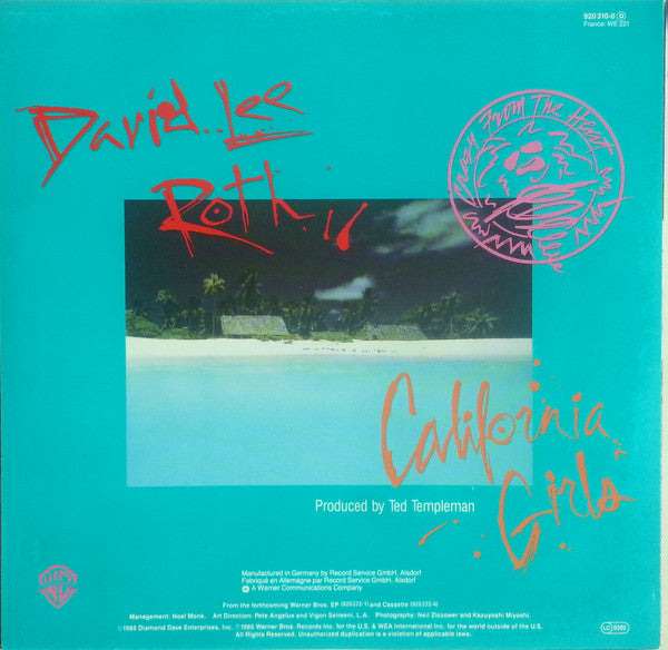 David Lee Roth : California Girls (12")