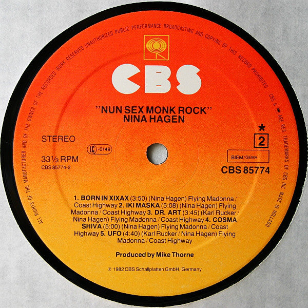 Nina Hagen : Nunsexmonkrock (LP, Album)