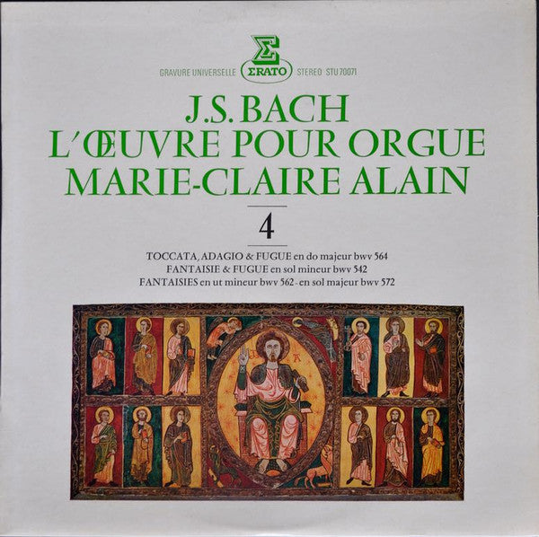 Johann Sebastian Bach - Marie-Claire Alain :  L'Œuvre Pour Orgue  (LP, RE)