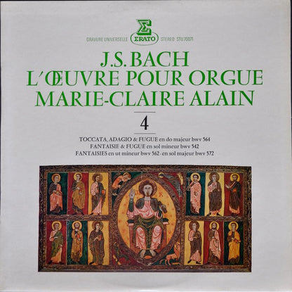 Johann Sebastian Bach - Marie-Claire Alain :  L'Œuvre Pour Orgue  (LP, RE)