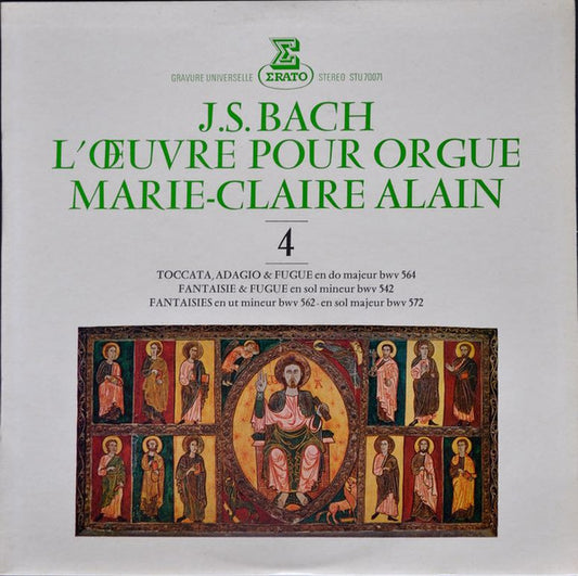 Johann Sebastian Bach - Marie-Claire Alain :  L'Œuvre Pour Orgue  (LP, RE)