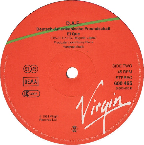 Deutsch Amerikanische Freundschaft : Goldenes Spielzeug / Gold Gold Gold (12", Single)