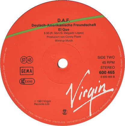 Deutsch Amerikanische Freundschaft : Goldenes Spielzeug / Gold Gold Gold (12", Single)