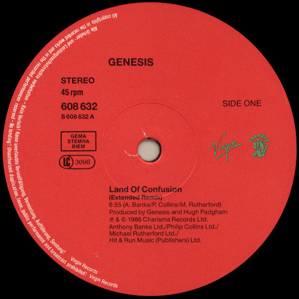 Genesis : Land Of Confusion (12", Single)