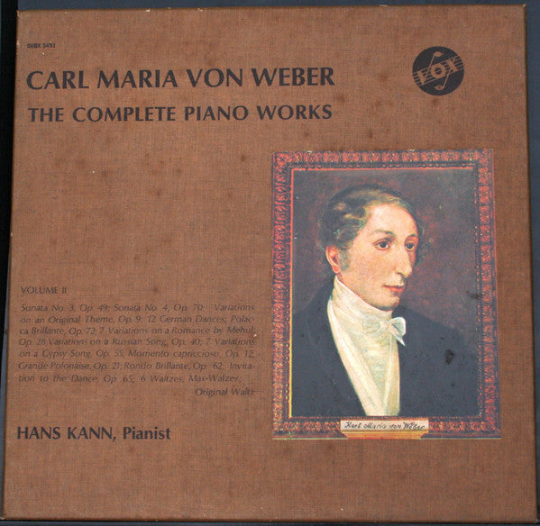 Carl Maria von Weber / Hans Kann : The Complete Piano Works of Carl Maria Von Weber, Vol. II (3xLP + Box)