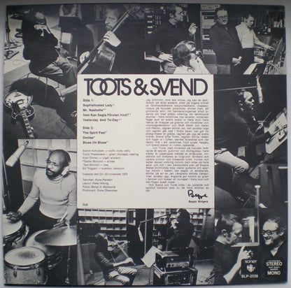 Toots Thielemans & Svend Asmussen : Toots & Svend (LP, Album, Mono)