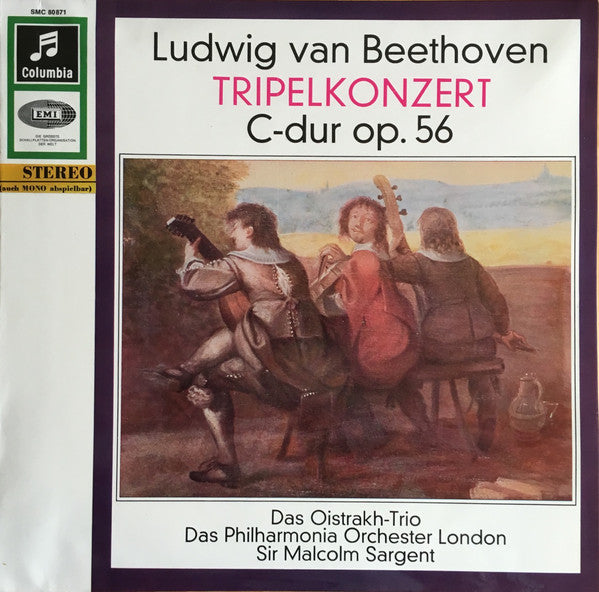 Ludwig Van Beethoven, David Oistrakh Trio, Philharmonia Orchestra, Sir Malcolm Sargent : Tripelkonzert C-dur Op. 56 (LP)