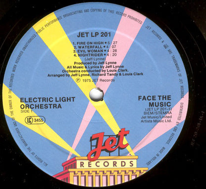 Electric Light Orchestra : Face The Music (LP, Album, RE)