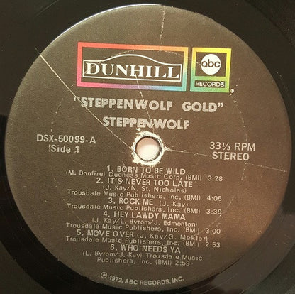 Steppenwolf : Steppenwolf Gold (Their Great Hits) (LP, Comp, RP, Tru)