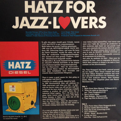 Theis/Nyegaard Jazzband : Jazz For Hatz - Lovers (LP)