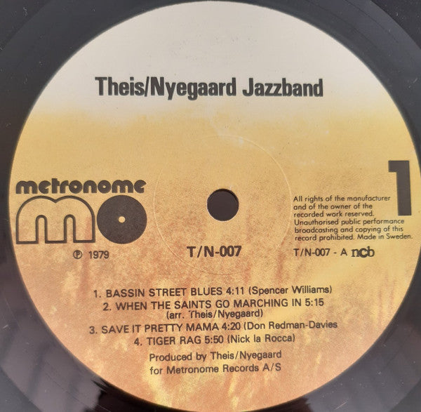 Theis/Nyegaard Jazzband : Jazz For Hatz - Lovers (LP)